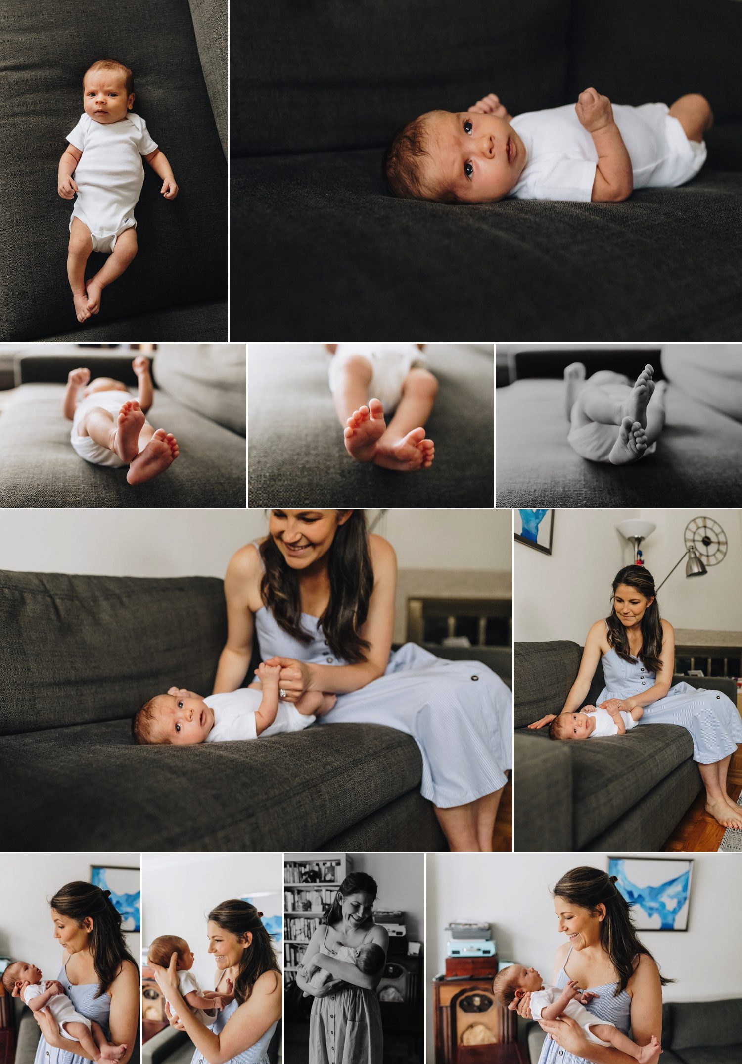 San Francisco In-home newborn session with a toddler
