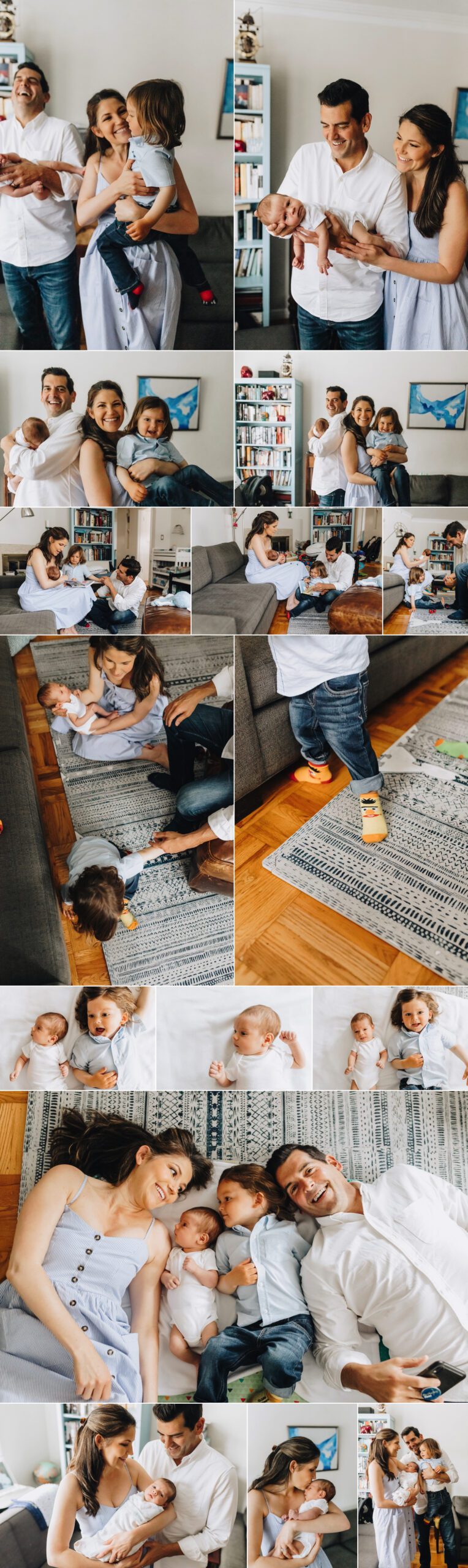 lifestyle in-home newborn session in San Francisco Marina District