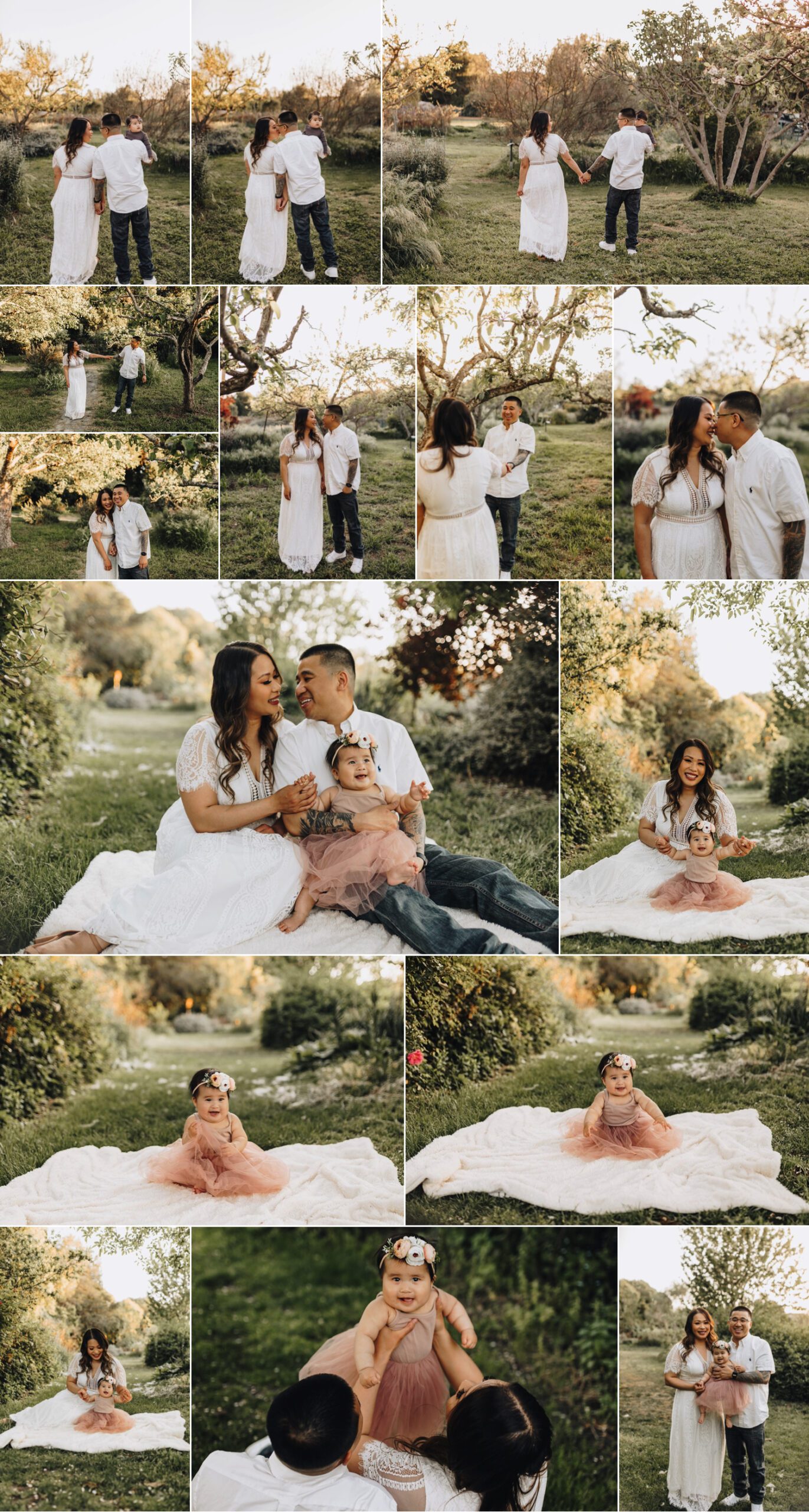 Baby Milestone session at Crow Canyon Gardens