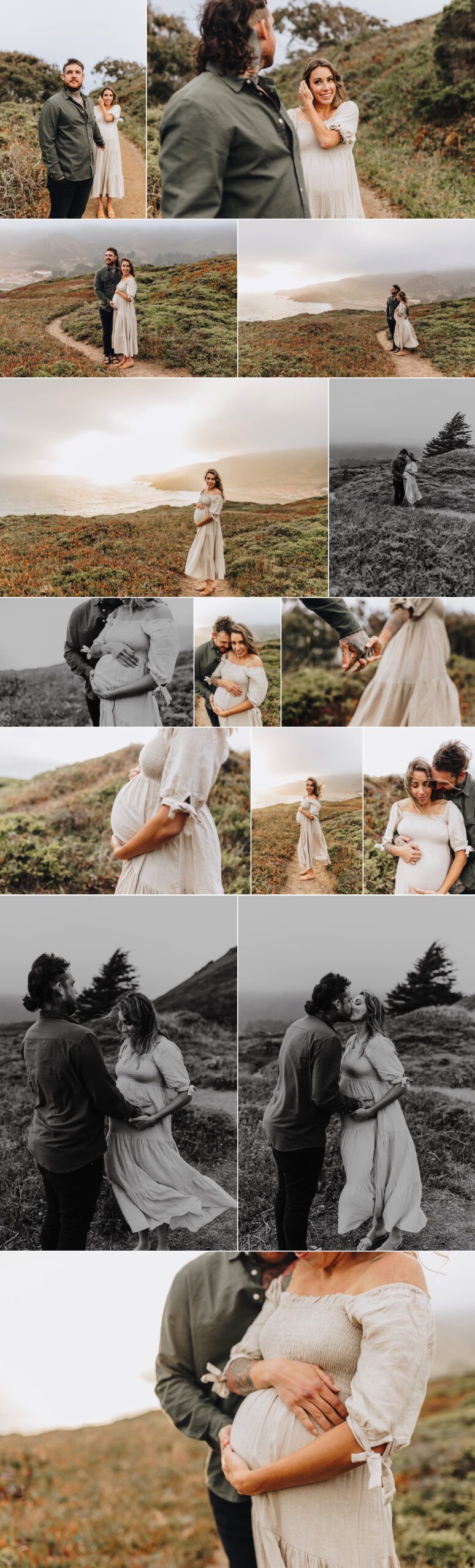 Marin Headlands, Rodeo Beach Maternity Photoshoot